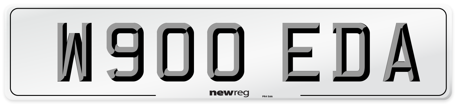 W900 EDA Number Plate from New Reg